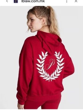 Victoria secret PINK Fleece Relaxed Full
Zip Hoodie Size Medium